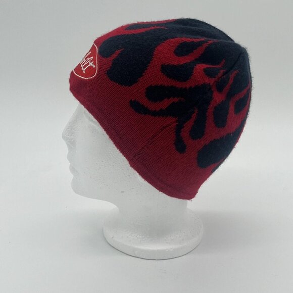 Peterbilt Trucks Knit Beanie Stocking Cap With Flames & Embroidered Patch - Picture 6 of 6